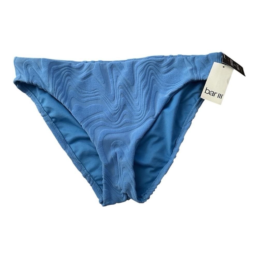 Bar III Ocean Wave Bikini Bottoms sz L nwt,01